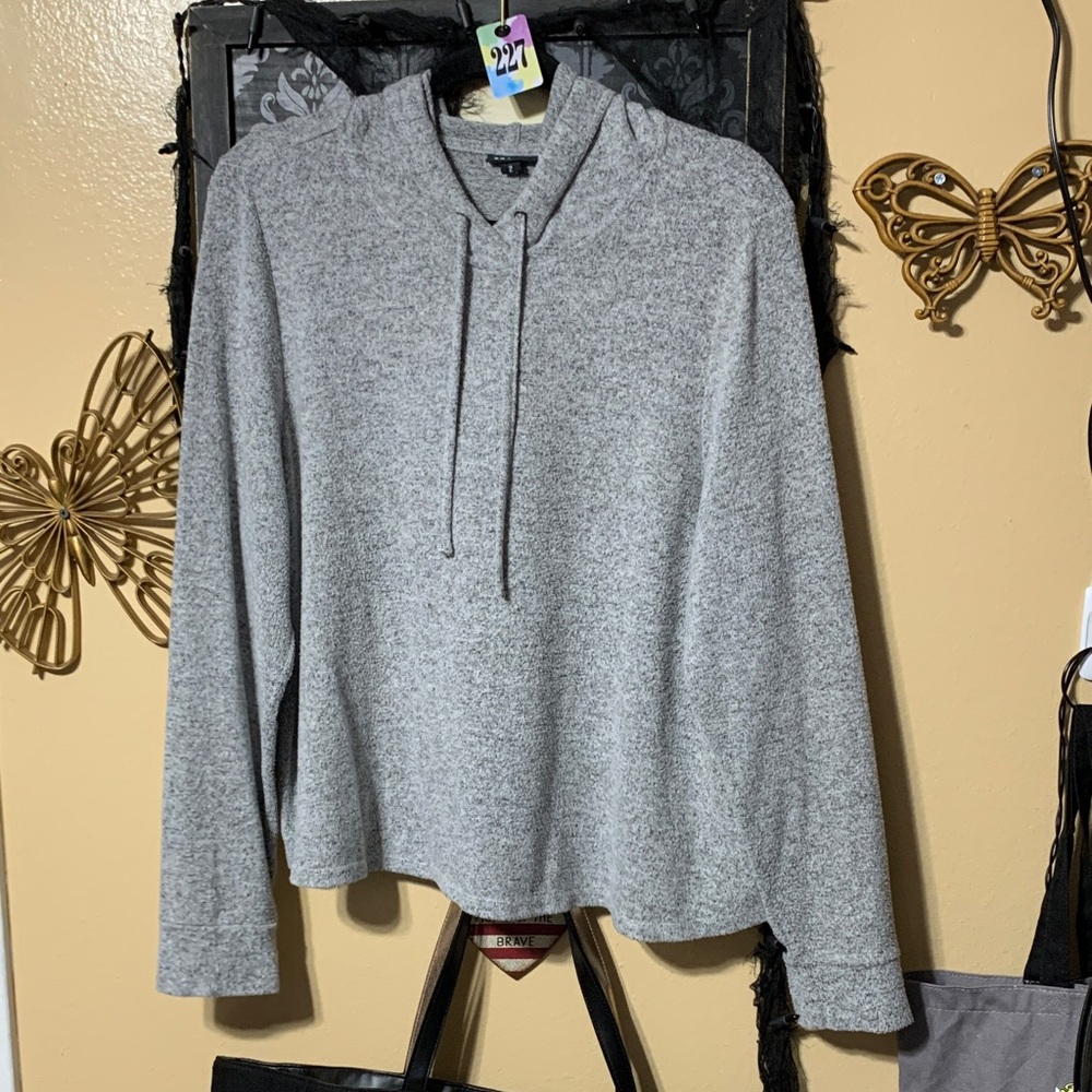 #0 025 size 2 Torrid Heather Gray Knit Hoodie